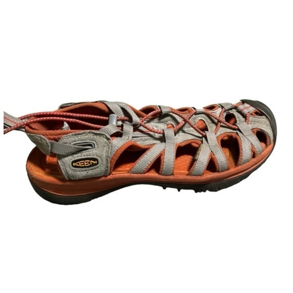 Keen Newport Closed Toe Sport Sandals Size 9 Orange Waterproof Hiking Sandals - Picture 1 of 13